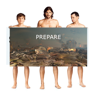 Illustration for article titled FINAL UPDATE: Let's all Photoshop the dumb new Two And A Half Men poster